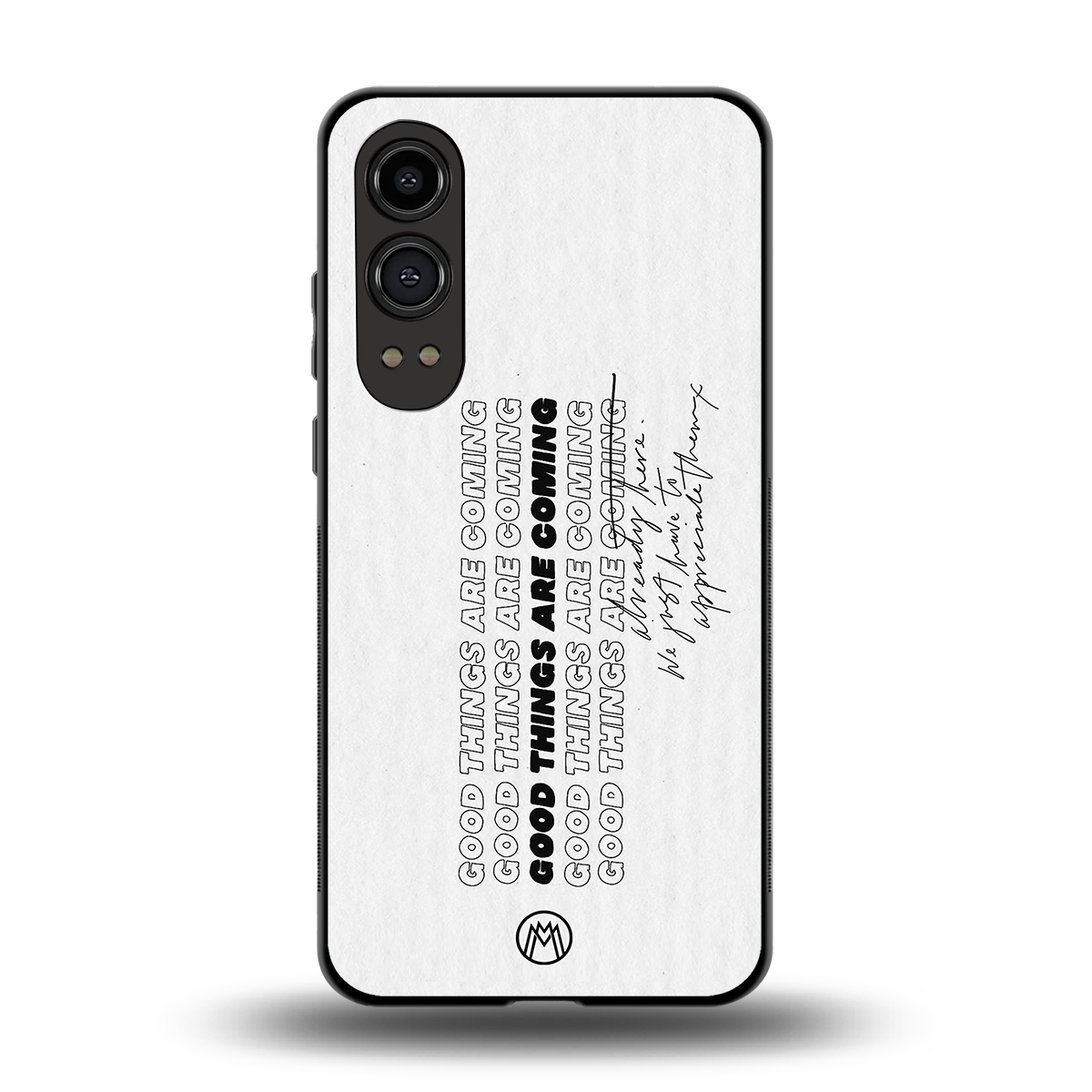 good things are here back phone cover | glass case for oneplus nord ce 4 lite