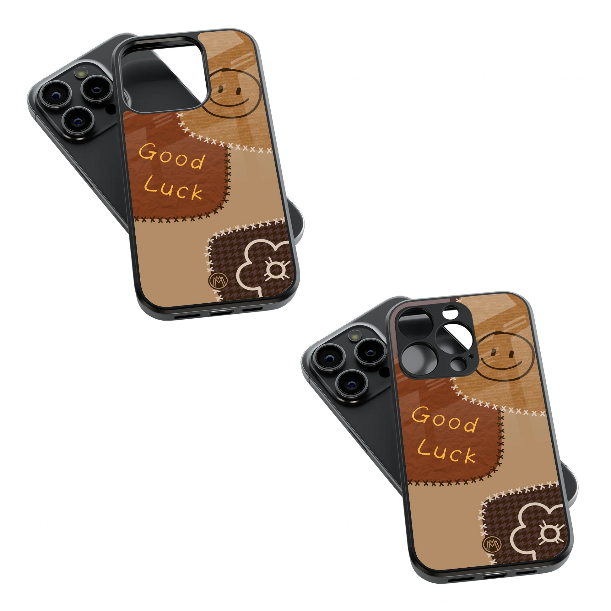 Trendy Glass Back Mobile Case for iPhone, Samsung, Redmi, OnePlus, Google Pixel, Motorola