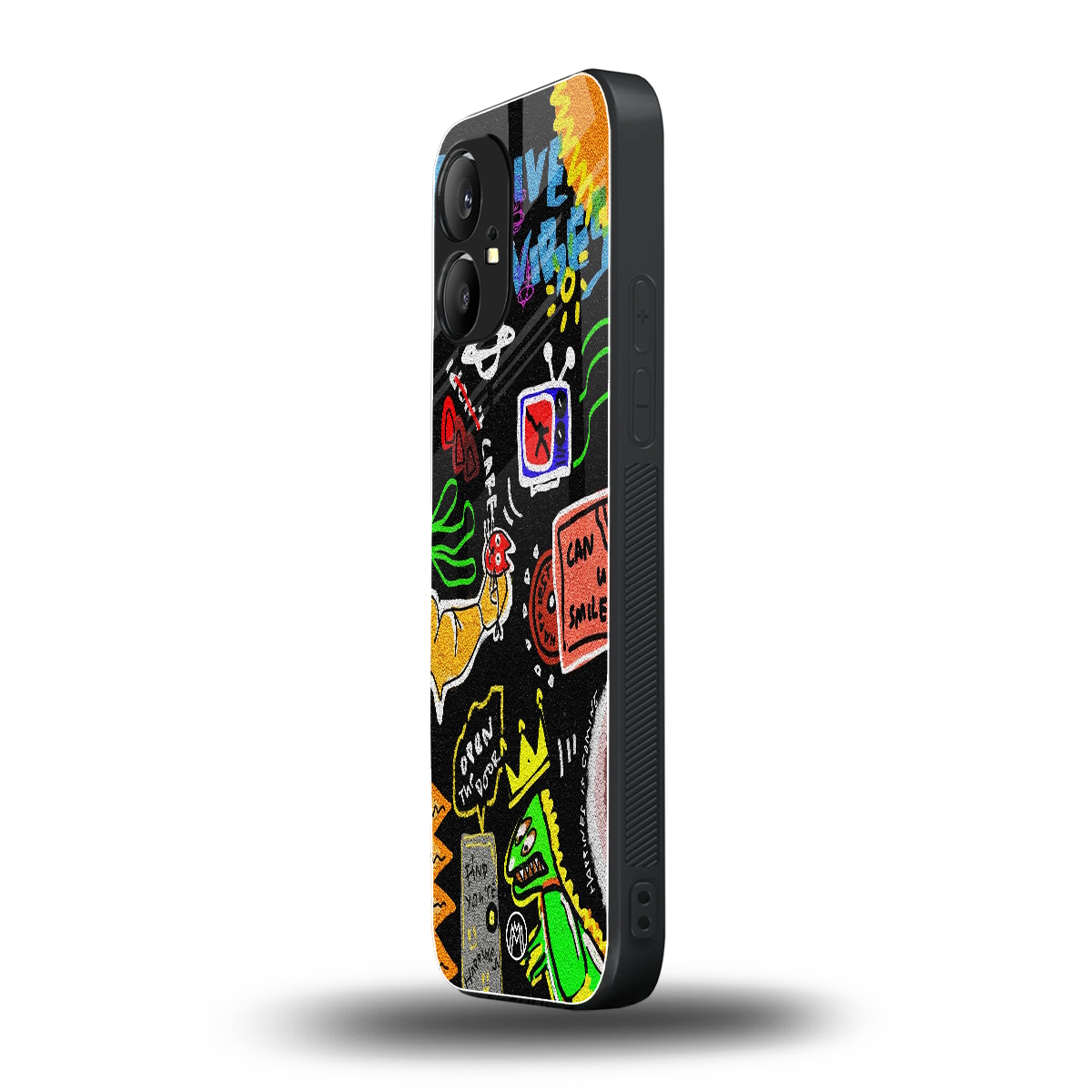 graffiti back phone cover | glass case for nothing phone 1