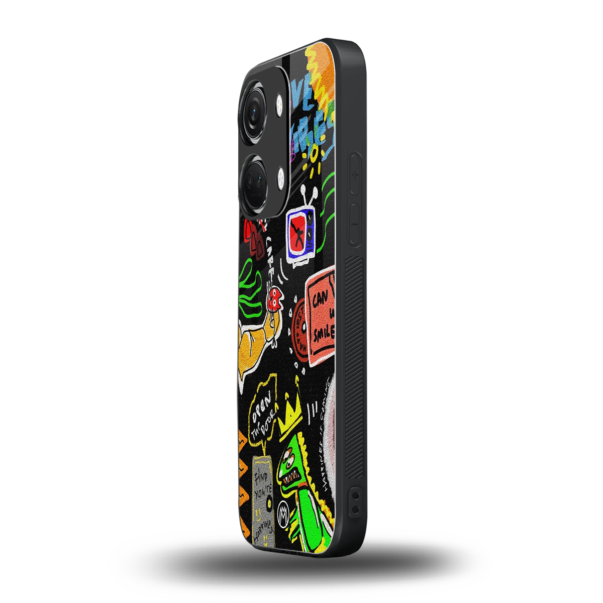 graffiti back phone cover | glass case for oneplus nord 3
