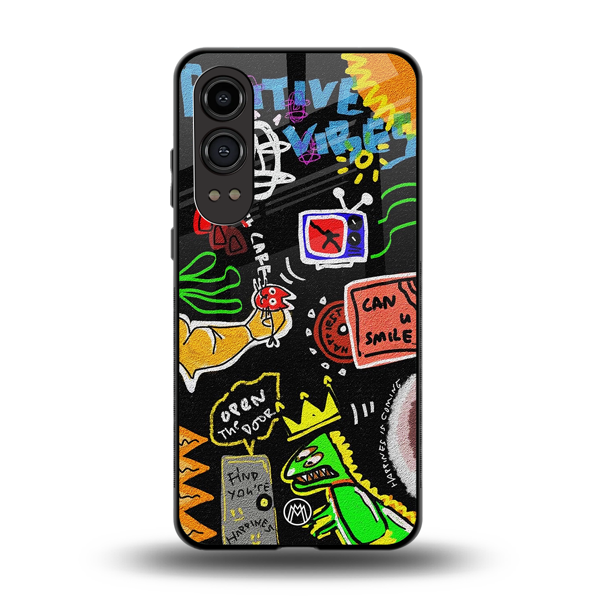 graffiti back phone cover | glass case for oneplus nord ce 4 lite