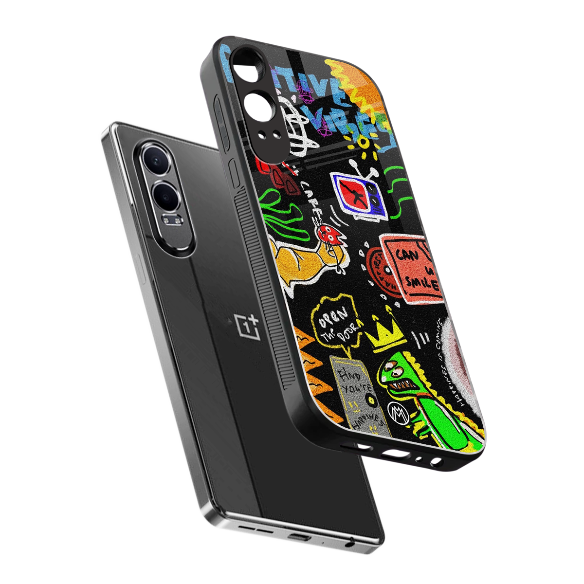 graffiti back phone cover | glass case for oneplus nord ce 4 lite