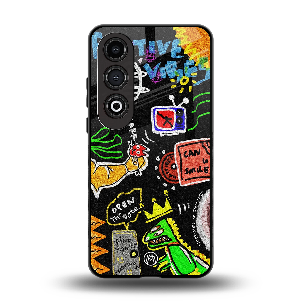 graffiti back phone cover | glass case for oneplus nord ce 4