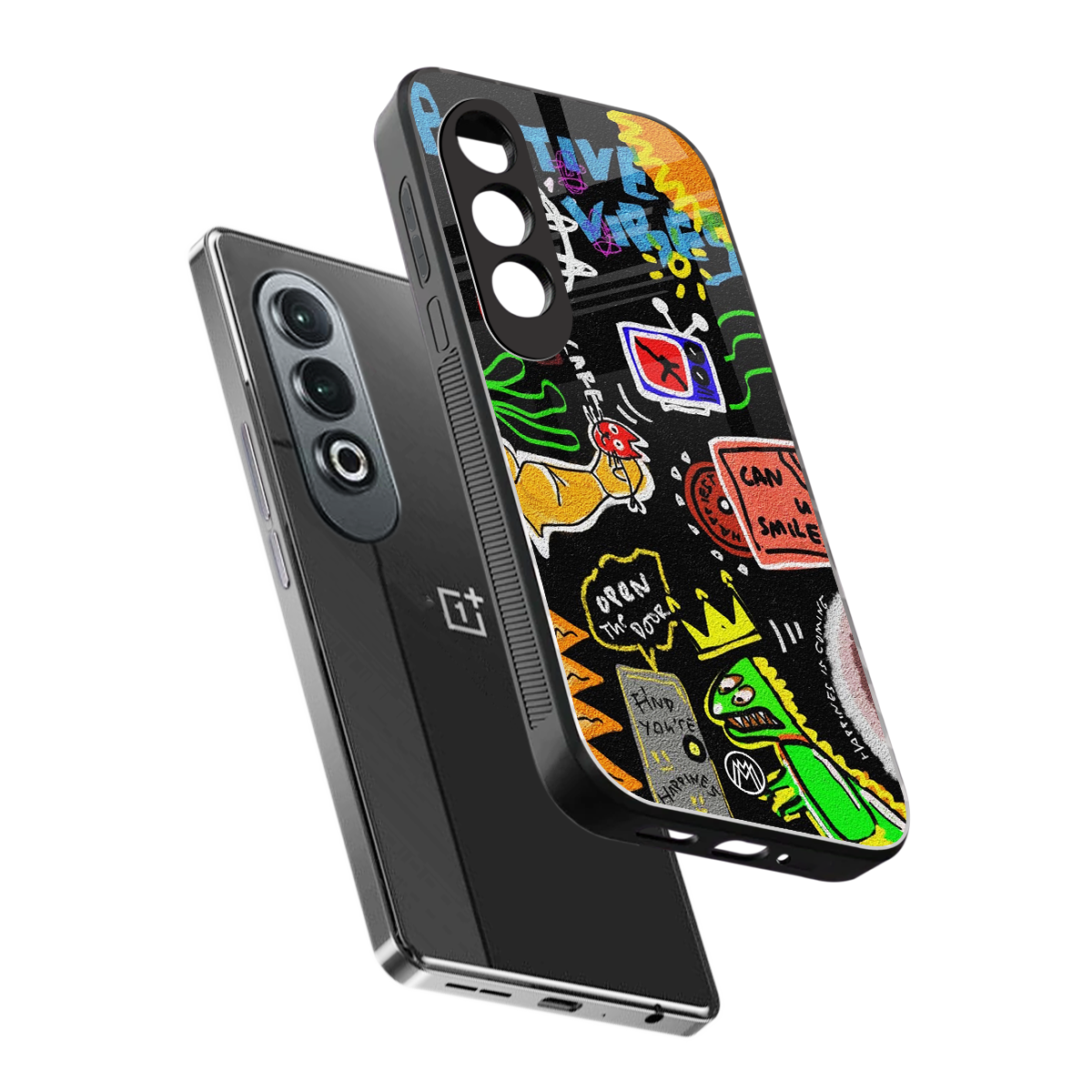 graffiti back phone cover | glass case for oneplus nord ce 4