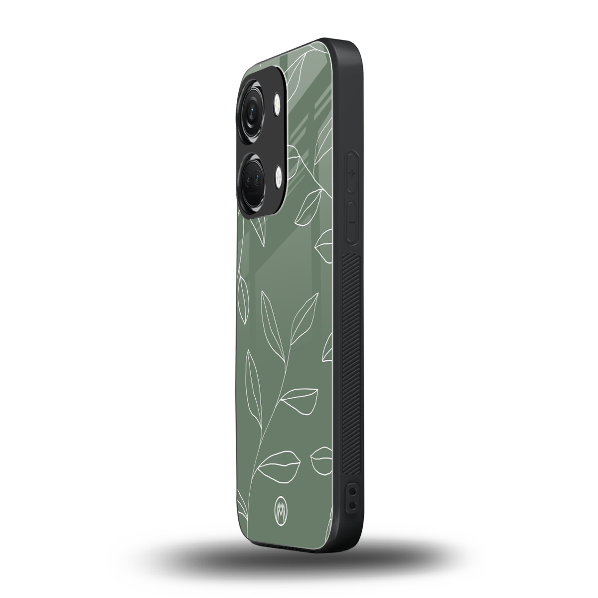 green petals back phone cover | glass case for oneplus nord 3