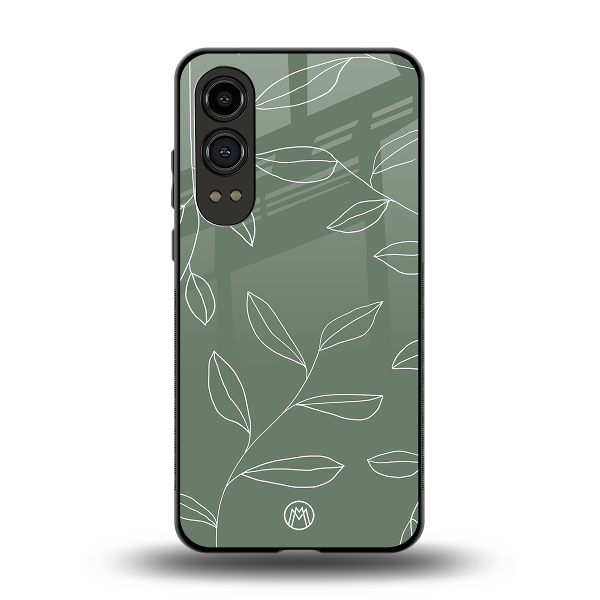 green petals back phone cover | glass case for oneplus nord ce 4 lite