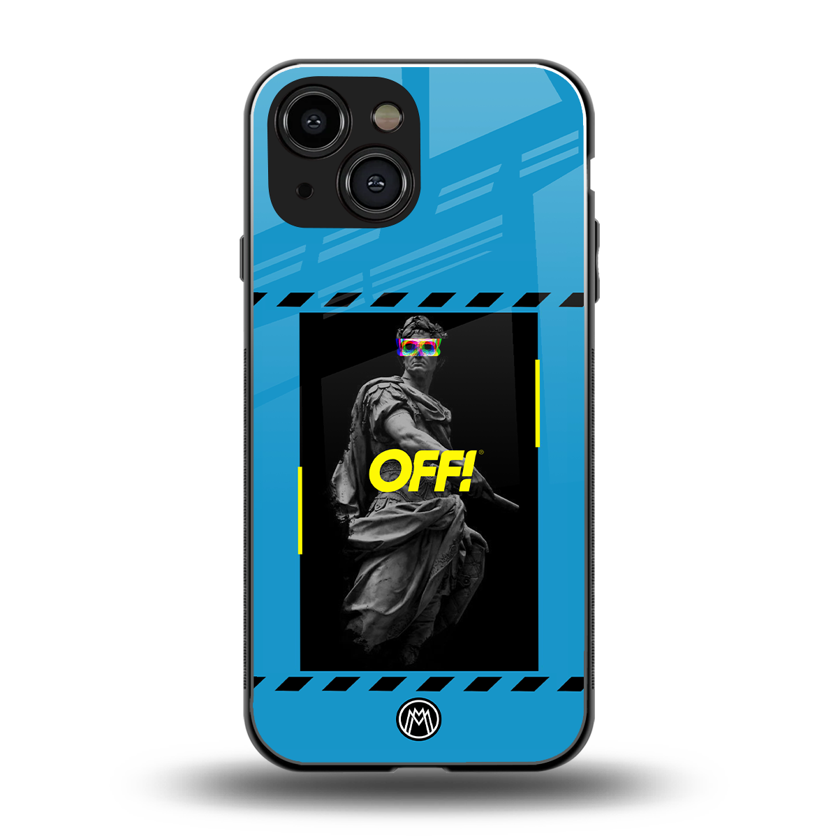 groovy caesar back phone cover | glass case for iphone 13 mini