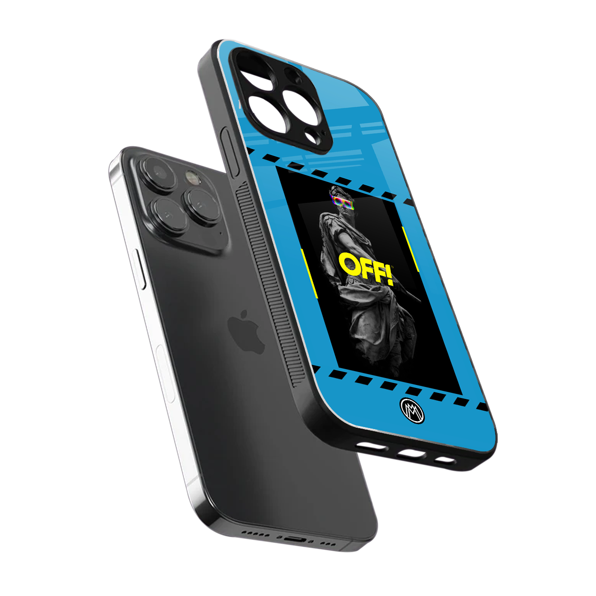 groovy caesar back phone cover | glass case for iphone 13 pro max