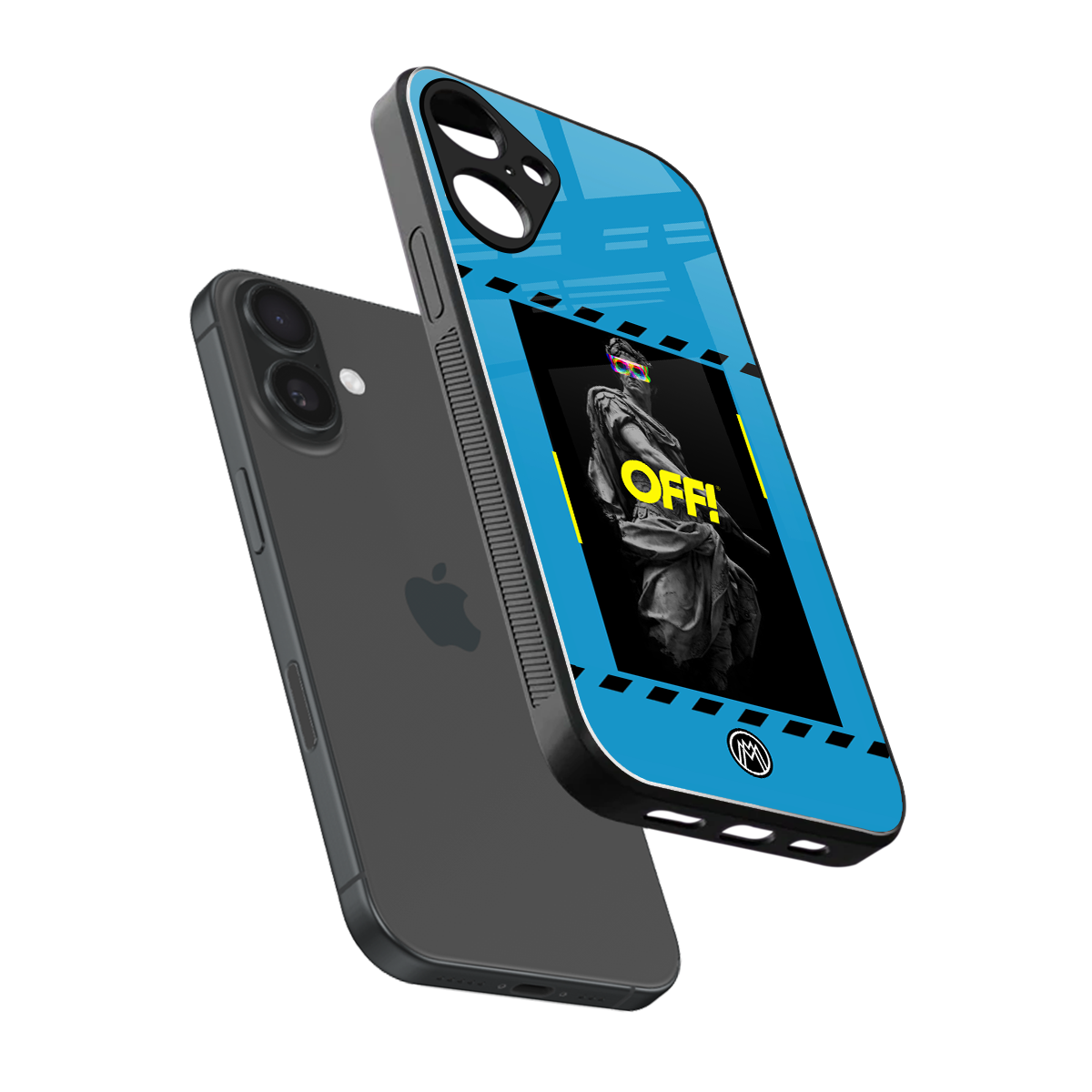 groovy caesar back phone cover | glass case for iphone 16 plus
