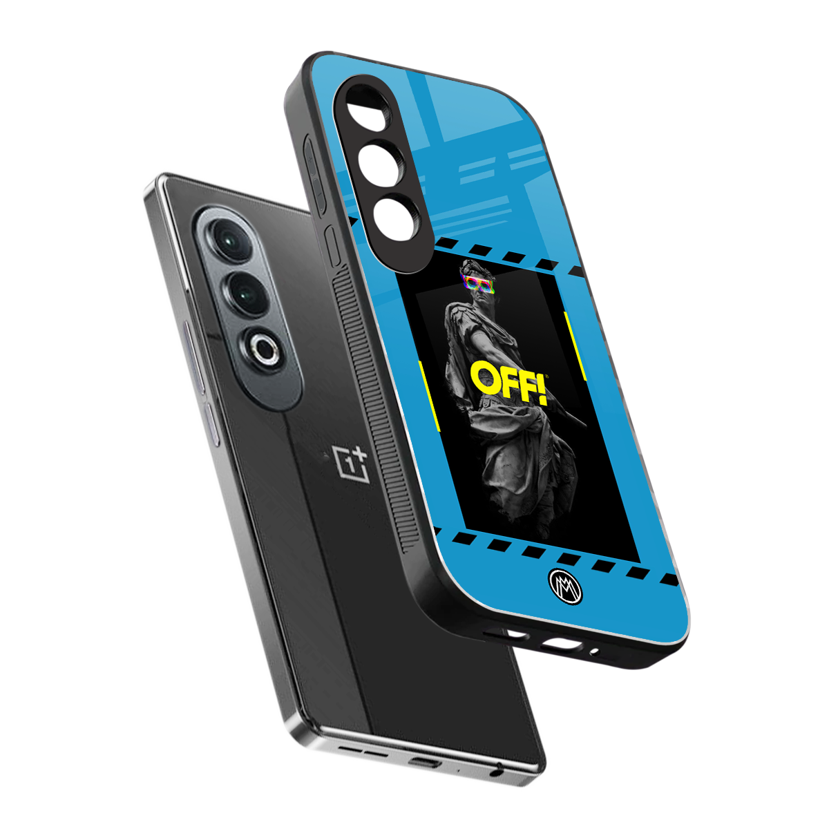 groovy caesar back phone cover | glass case for oneplus nord ce 4