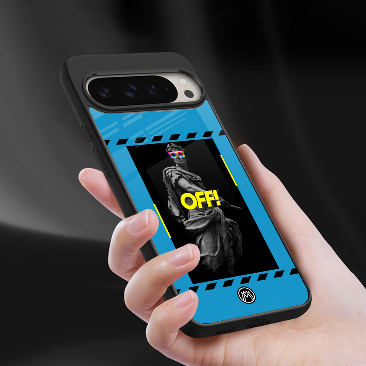 groovy caesar back phone cover | glass case for google pixel 9 pro xl