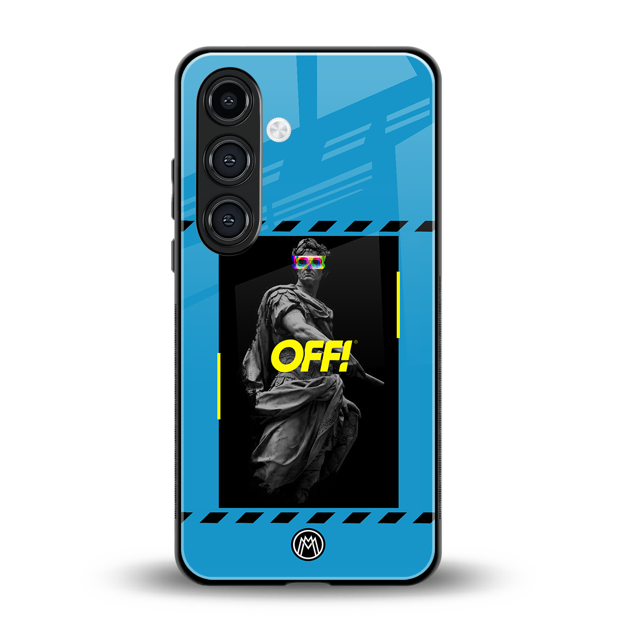 groovy caesar back phone cover | glass case for samsung galaxy s23 plus