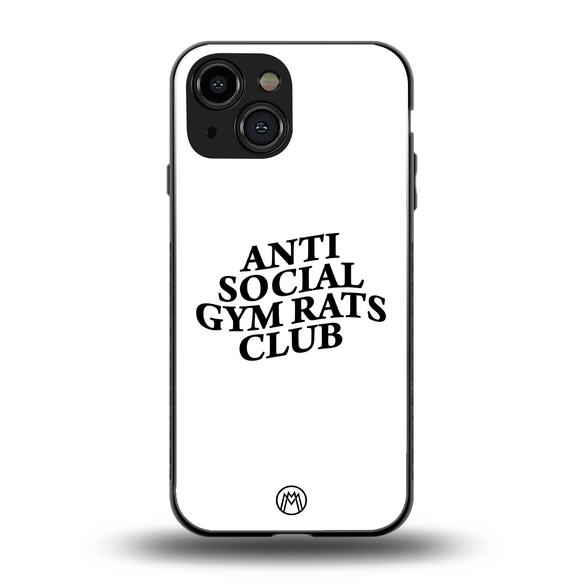 gym rats club back phone cover | glass case for iphone 13 mini