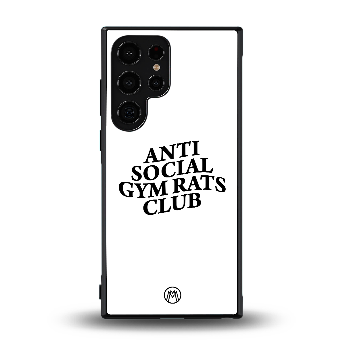 gym rats club back phone cover | glass case for samsung galaxy s24 ultra