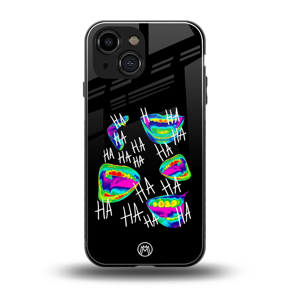 hahahahahaha back phone cover | glass case for iphone 13 mini