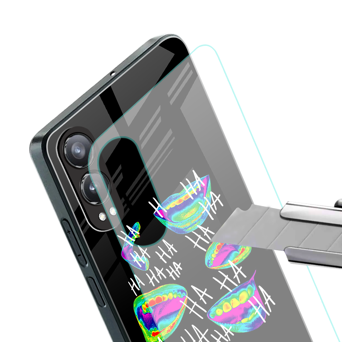 hahahahahaha back phone cover | glass case for oneplus nord ce 4 lite