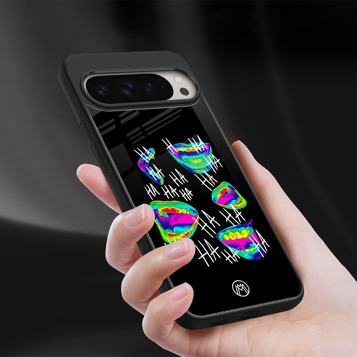 hahahahahaha back phone cover | glass case for google pixel 9 pro