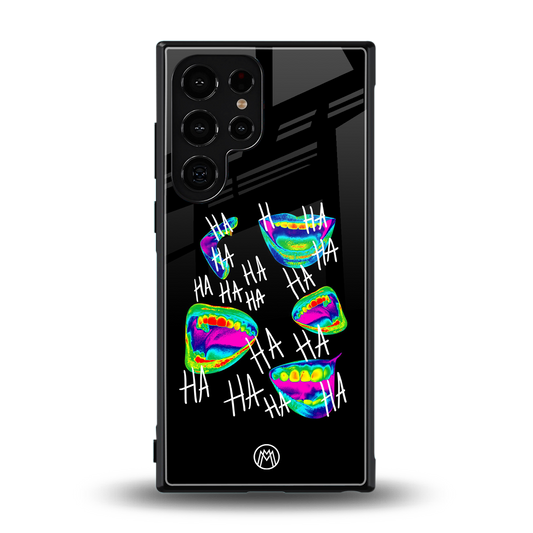 hahahahahaha back phone cover | glass case for samsung galaxy s24 ultra