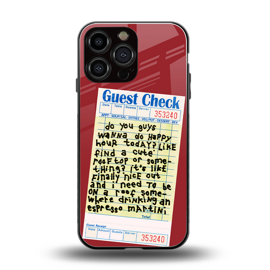 happy hour back phone cover | glass case for iphone 14 pro max