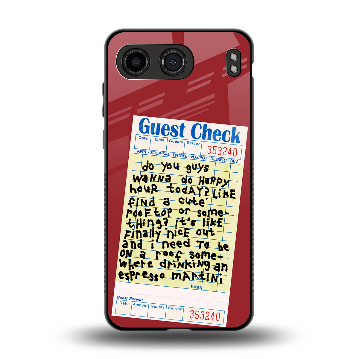 happy hour back phone cover | glass case for oneplus nord 4