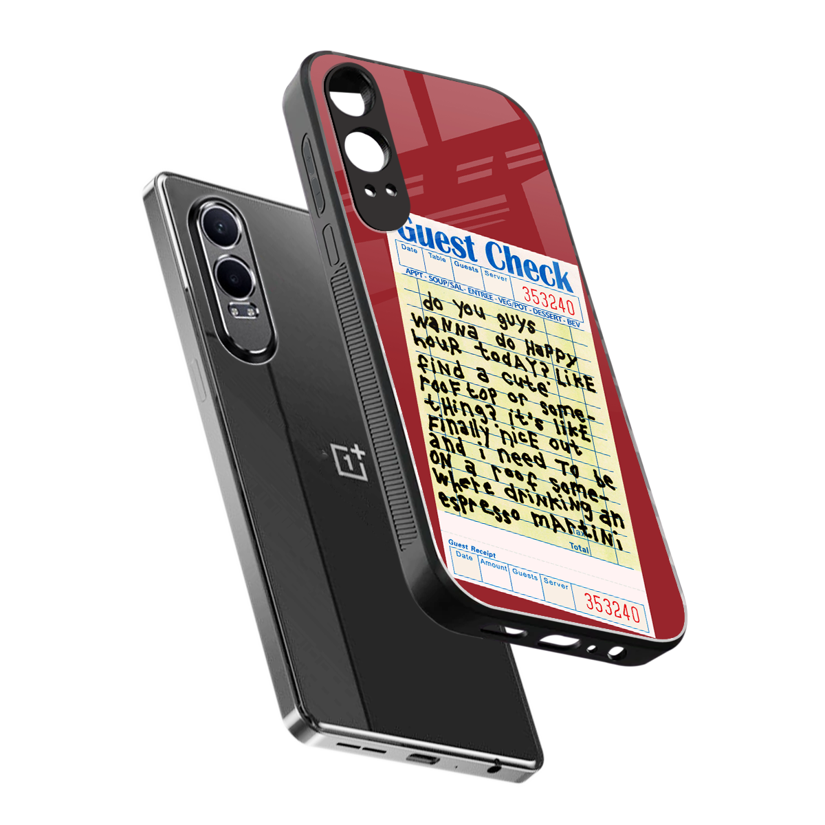 happy hour back phone cover | glass case for oneplus nord ce 4 lite