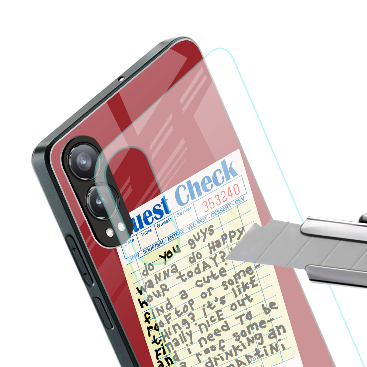 happy hour back phone cover | glass case for oneplus nord ce 4 lite