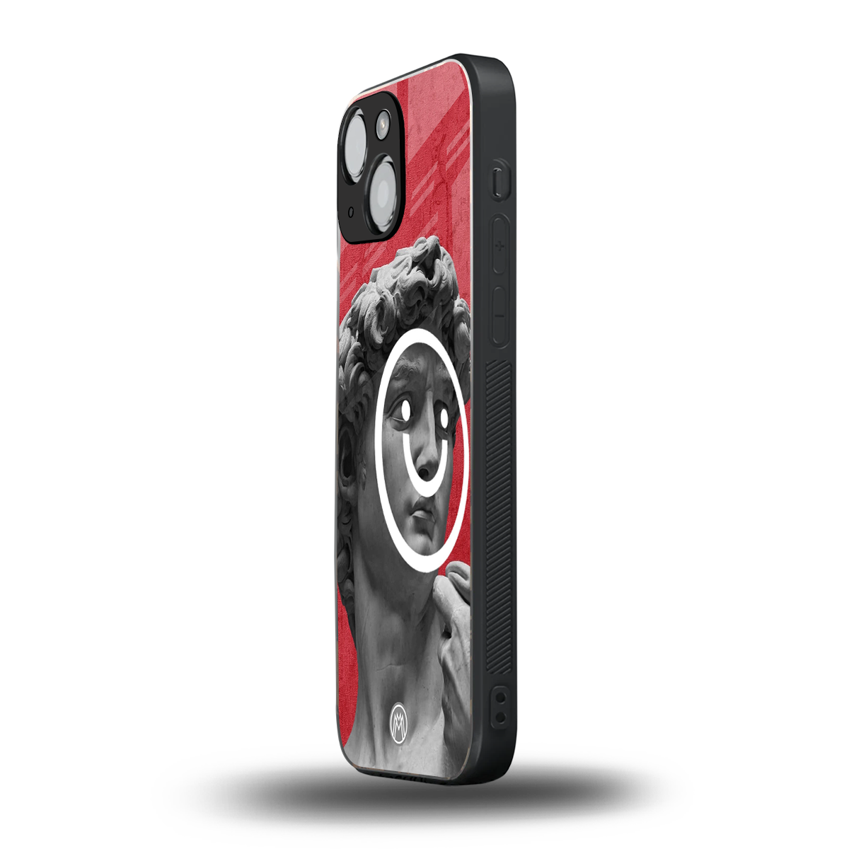 happy michelangelo back phone cover | glass case for iphone 13 mini