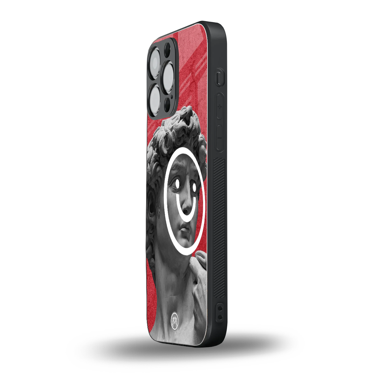 happy michelangelo back phone cover | glass case for iphone 16 pro max