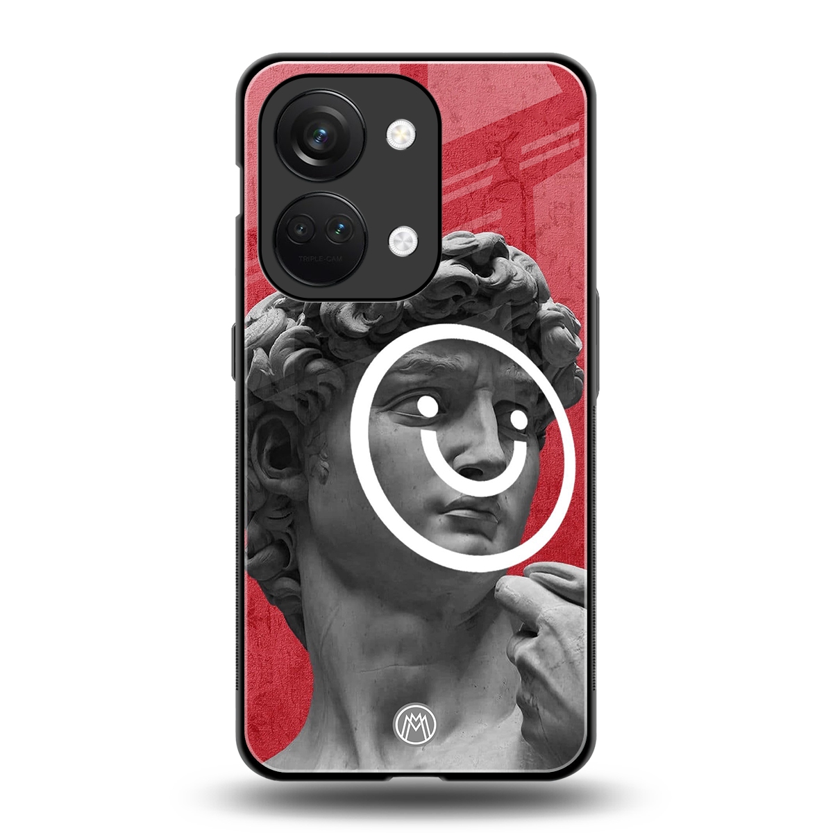 happy michelangelo back phone cover | glass case for oneplus nord 3