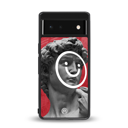 happy michelangelo back phone cover | glass case for Google Pixel 6A