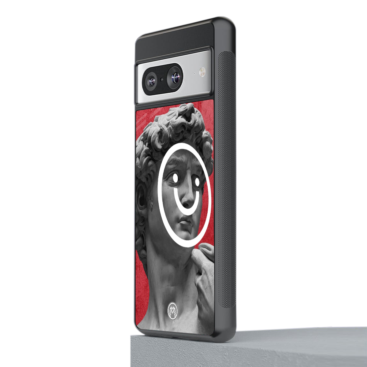 happy michelangelo back phone cover | glass case for Google Pixel 8