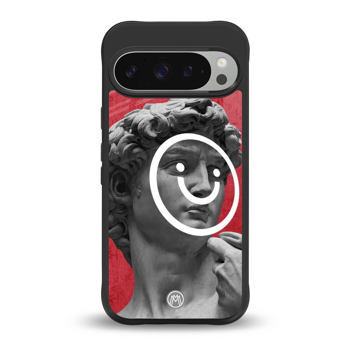 happy michelangelo back phone cover | glass case for google pixel 9 pro xl