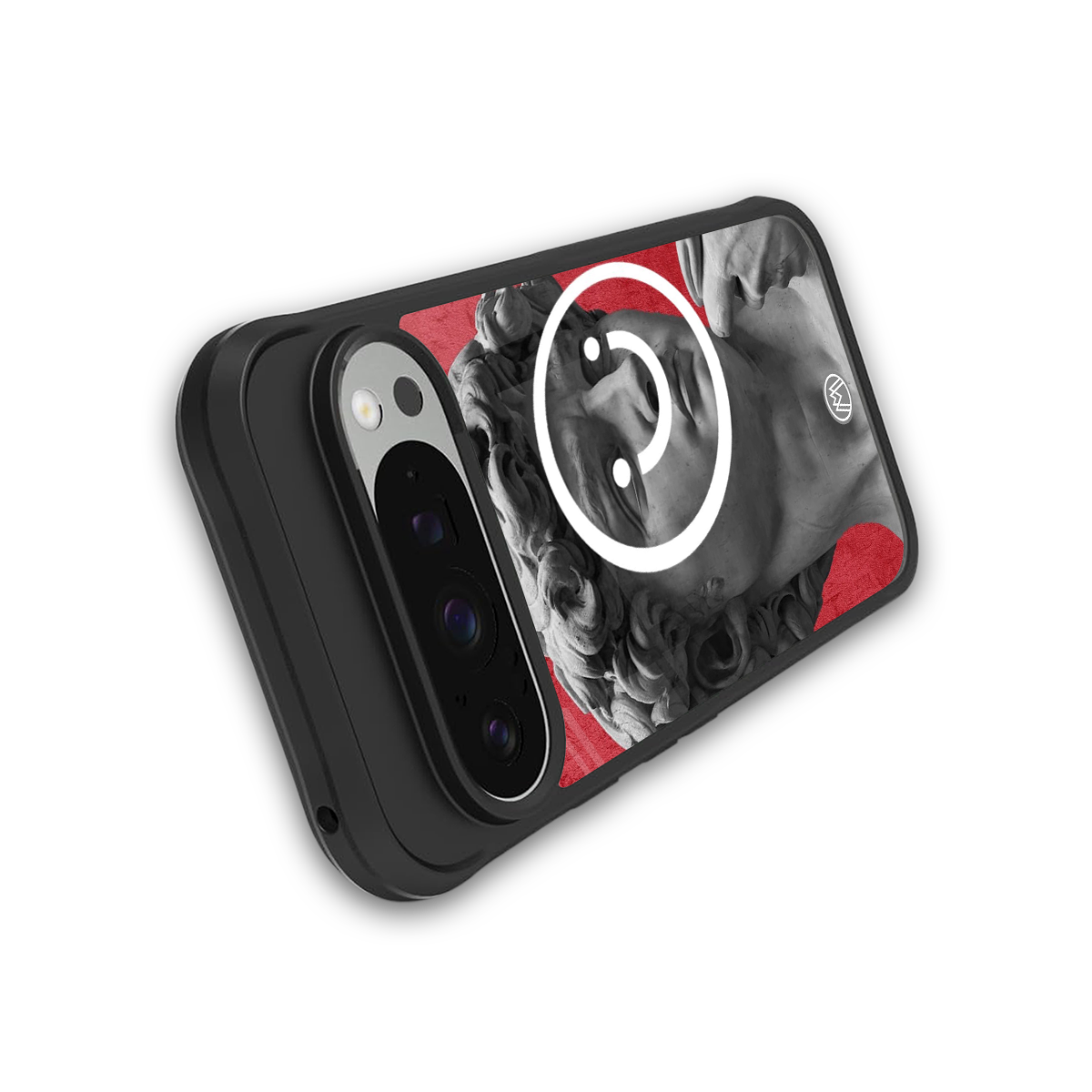 happy michelangelo back phone cover | glass case for google pixel 9 pro