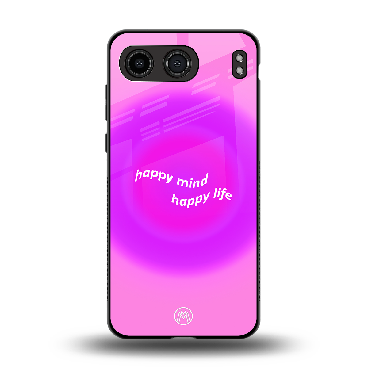 happy mind back phone cover | glass case for oneplus nord 4