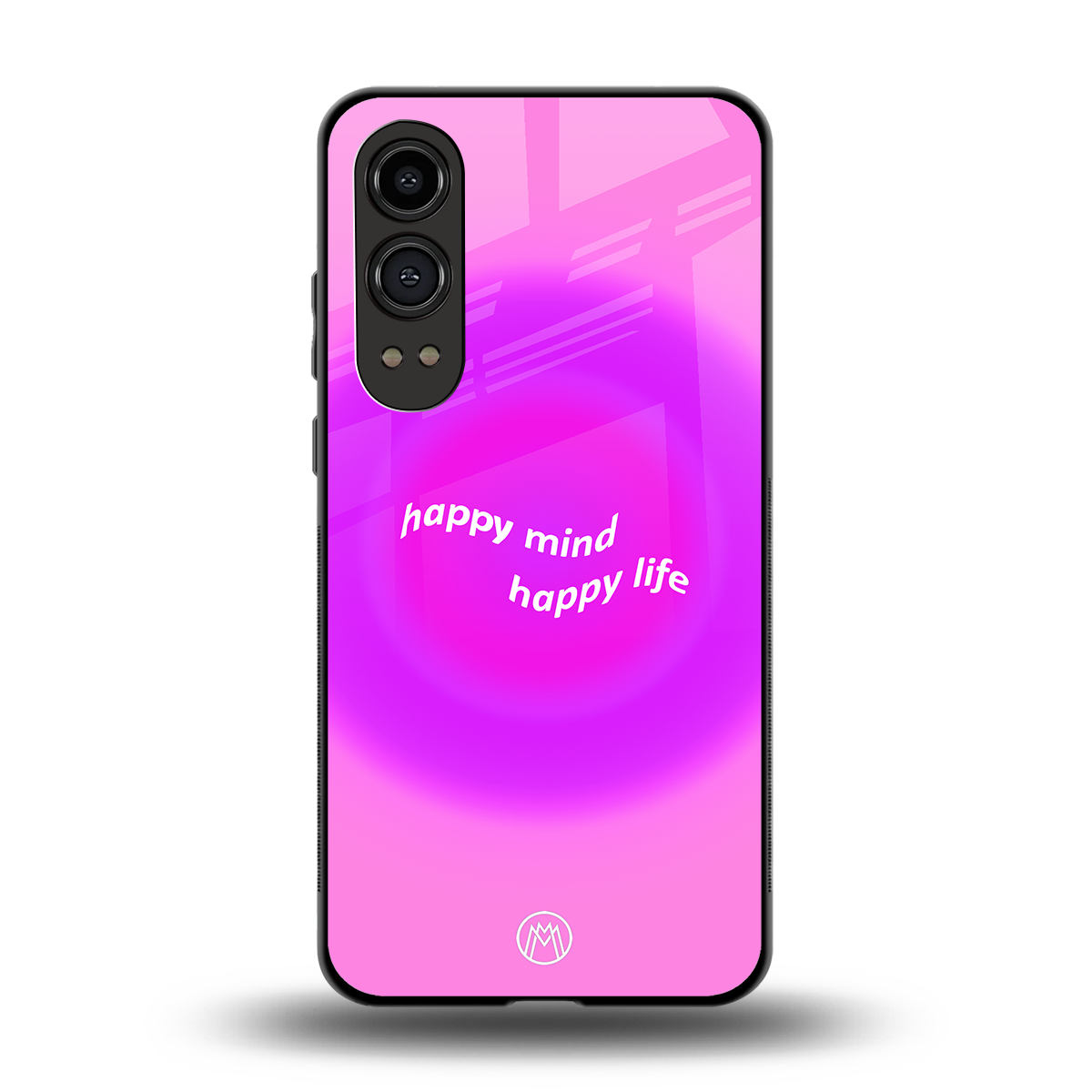 happy mind back phone cover | glass case for oneplus nord ce 4 lite