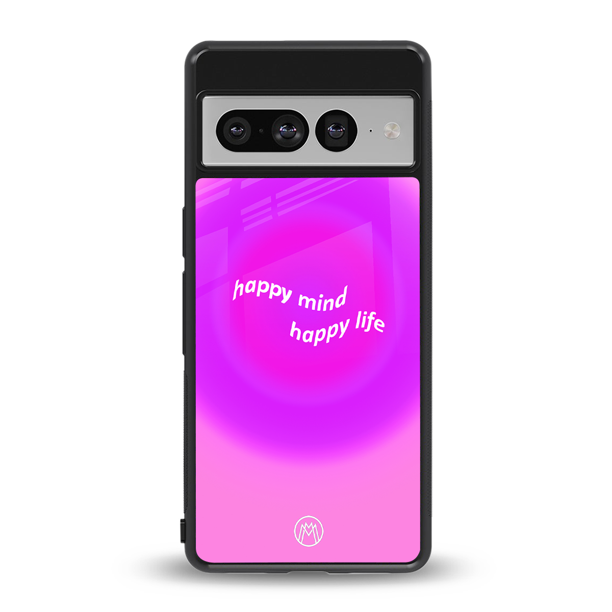 happy mind back phone cover | glass case for google pixel 7 pro