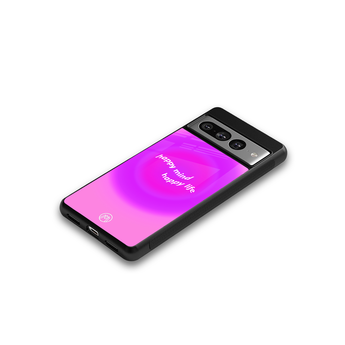 happy mind back phone cover | glass case for google pixel 7 pro