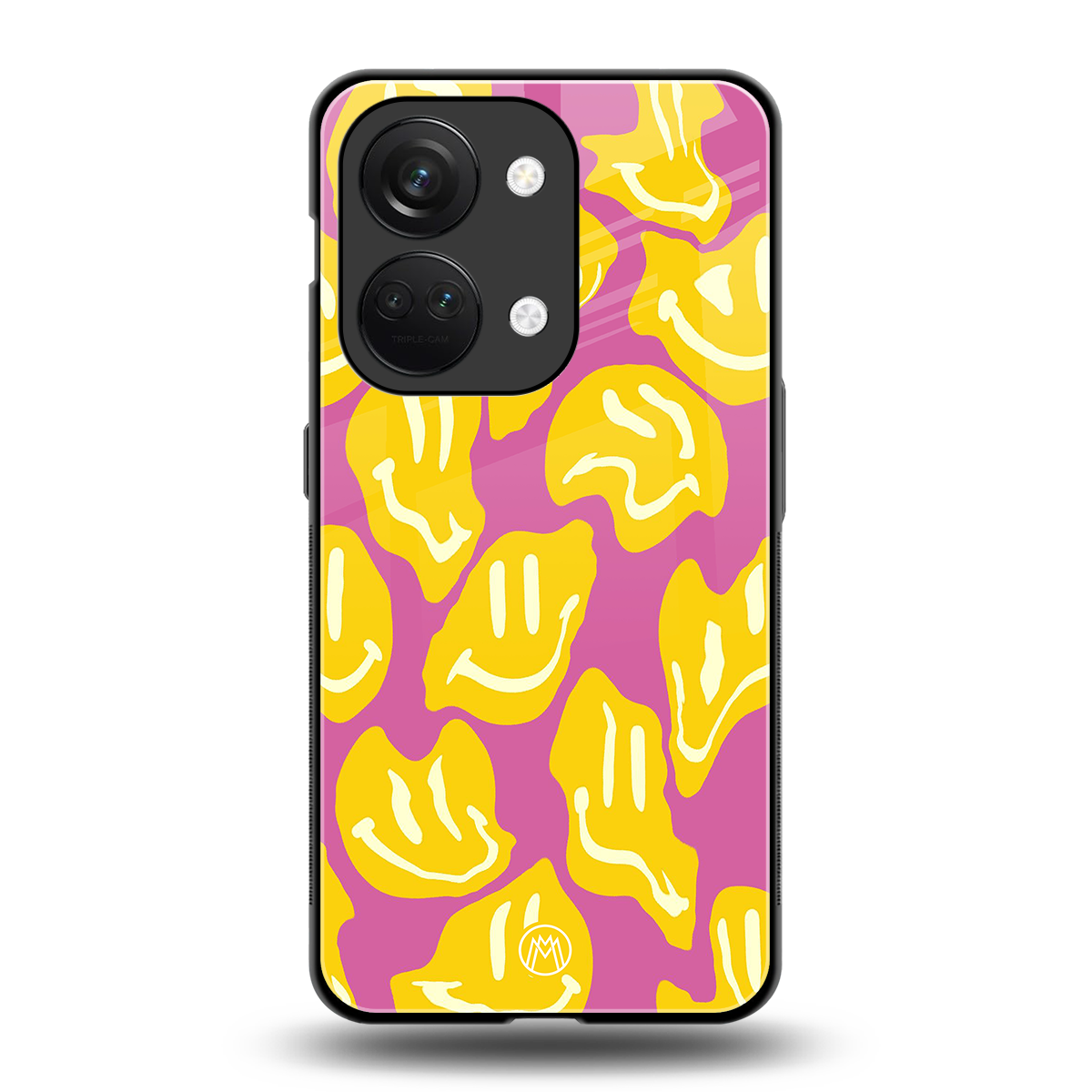 happy trip back phone cover | glass case for oneplus nord 3