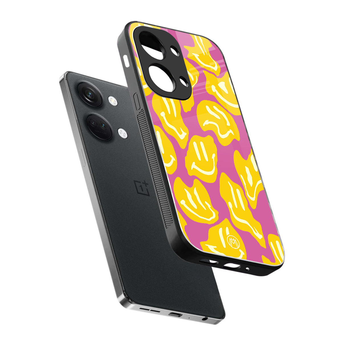 happy trip back phone cover | glass case for oneplus nord 3
