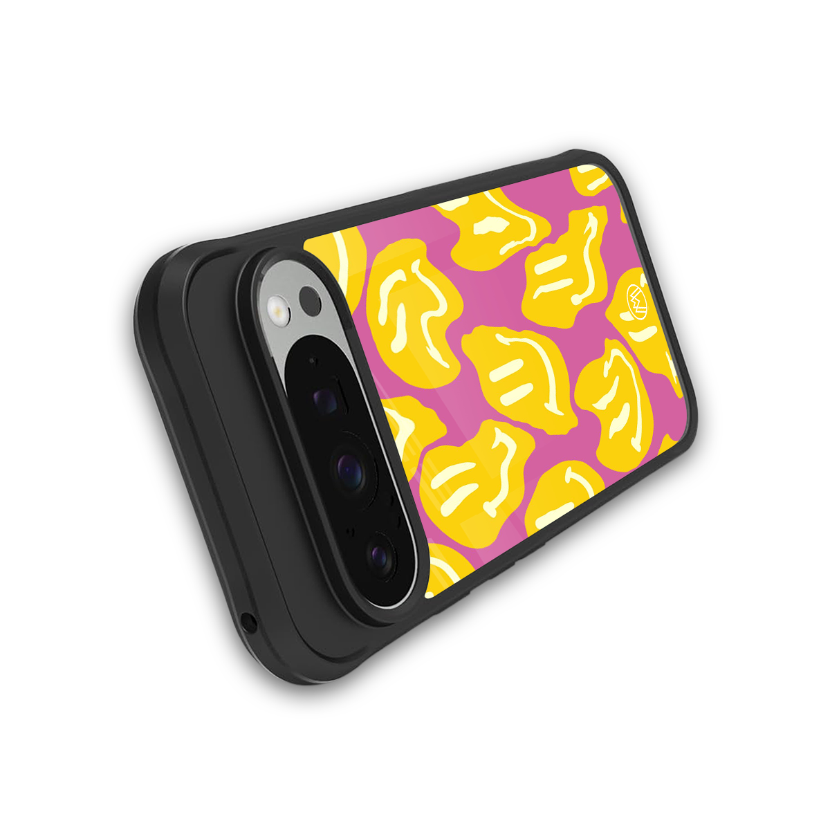 happy trip back phone cover | glass case for google pixel 9 pro
