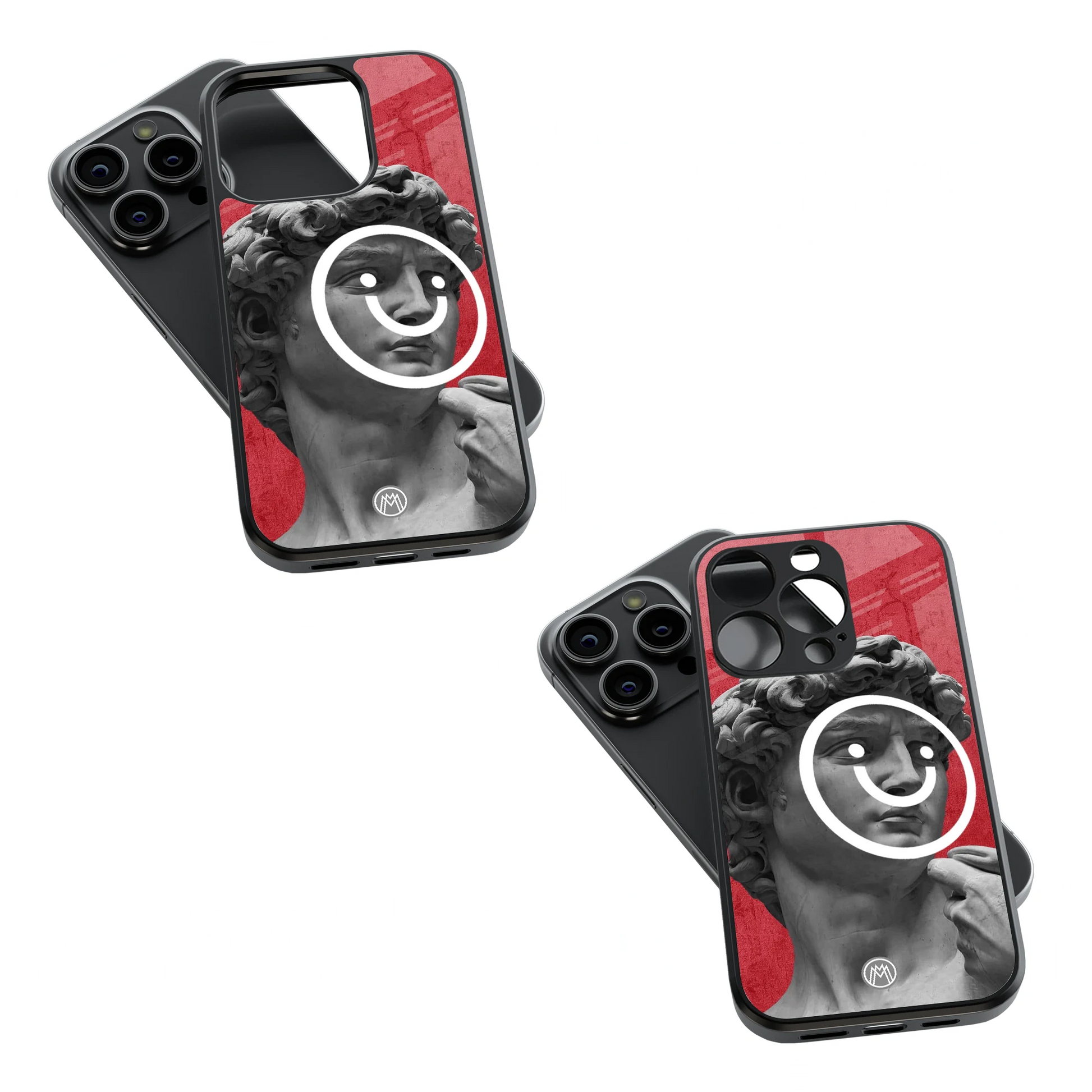 Trendy Glass Back Mobile Case for iPhone, Samsung, Redmi, OnePlus, Google Pixel, Motorola