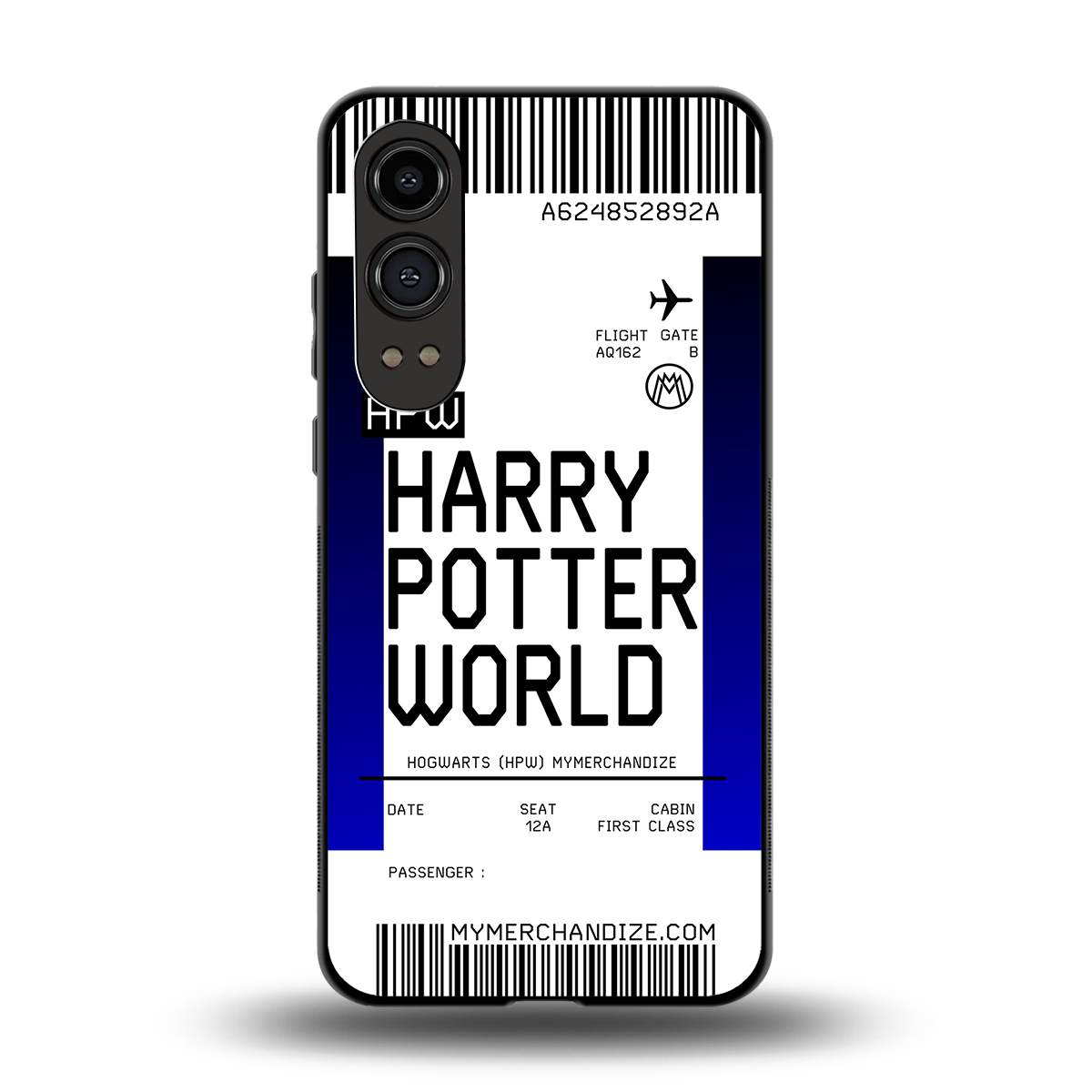 harry potter hogwarts boarding pass ticket back phone cover | glass case for oneplus nord ce 4 lite