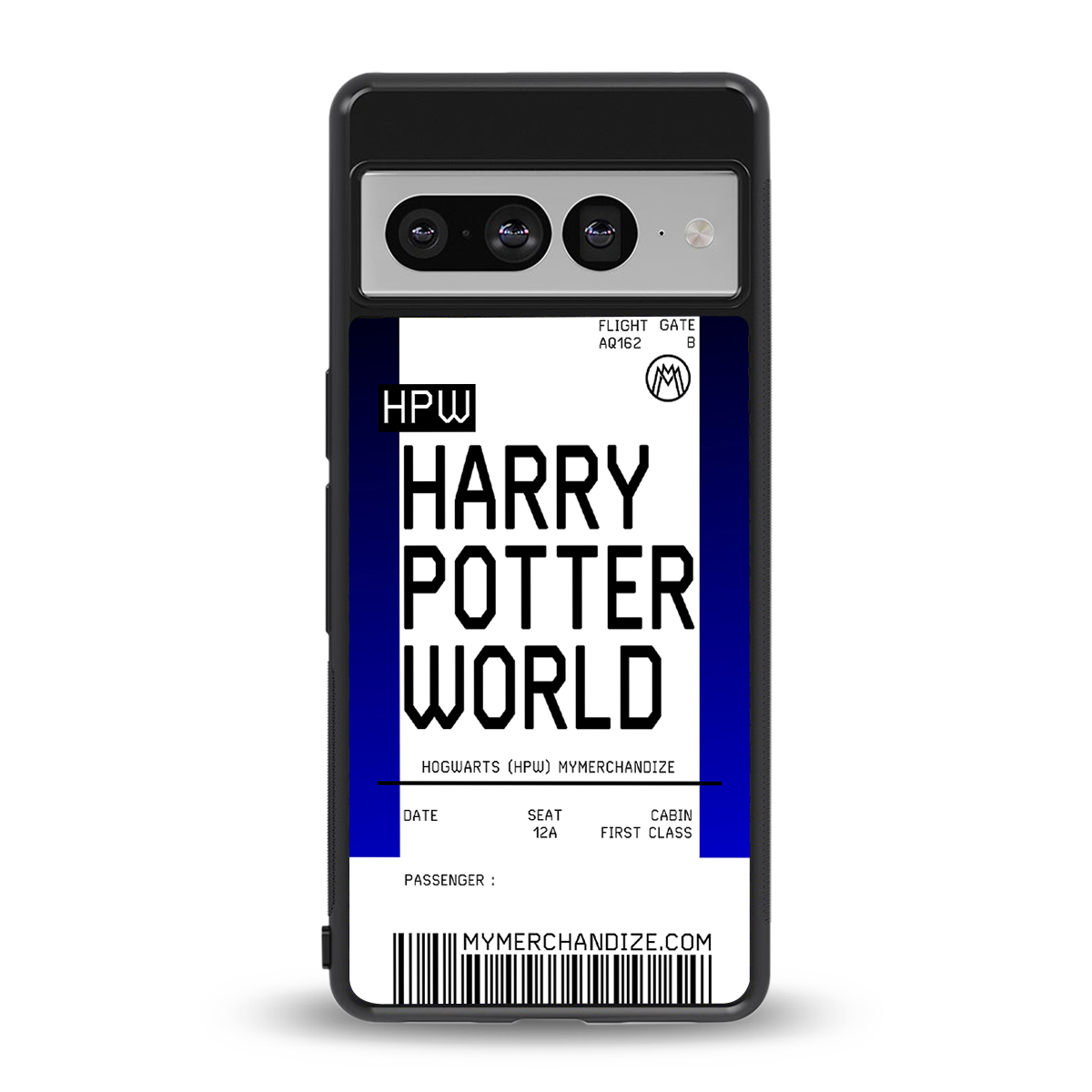 harry potter hogwarts boarding pass ticket back phone cover | glass case for google pixel 7 pro