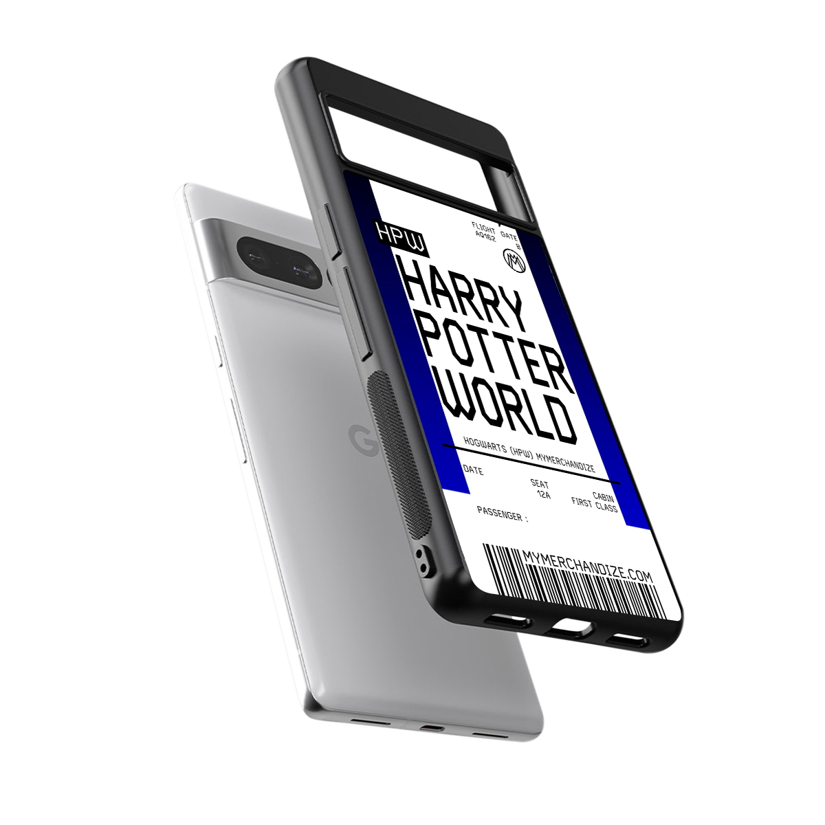 harry potter hogwarts boarding pass ticket back phone cover | glass case for google pixel 7 pro