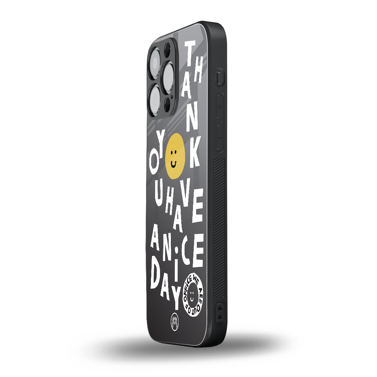 have a nice day back phone cover | glass case for iphone 14 pro max