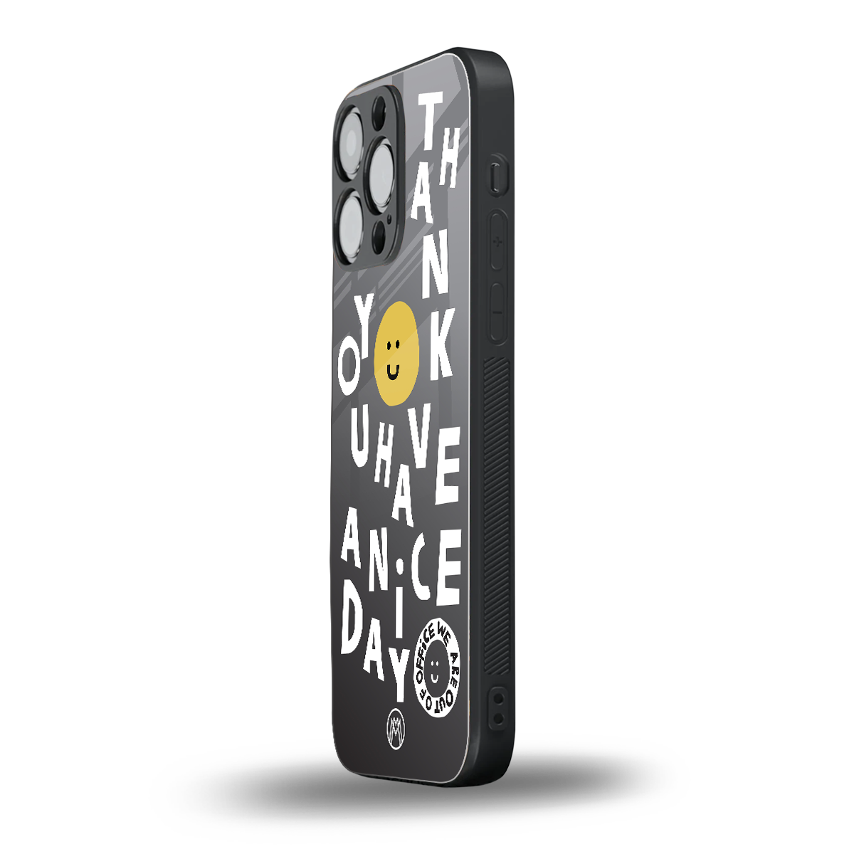 have a nice day back phone cover | glass case for iphone 16 pro max