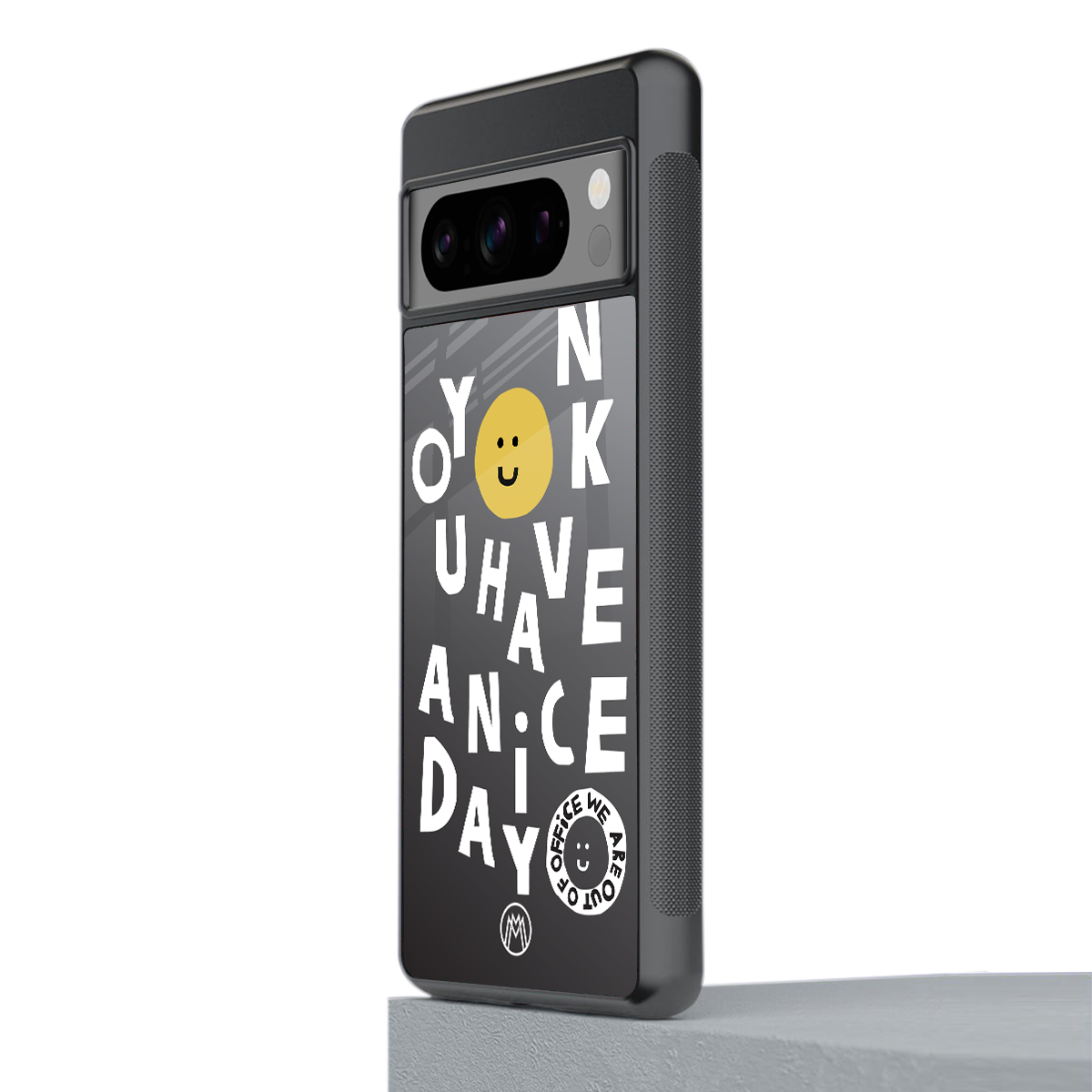 have a nice day back phone cover | glass case for google pixel 8 pro