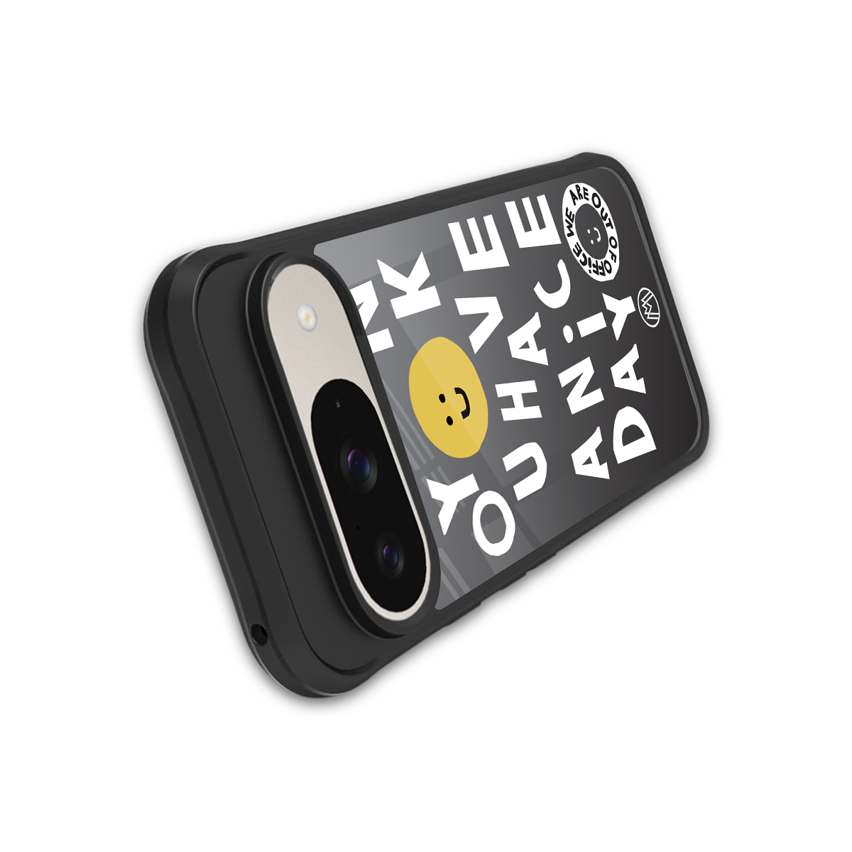 have a nice day back phone cover | glass case for google pixel 9