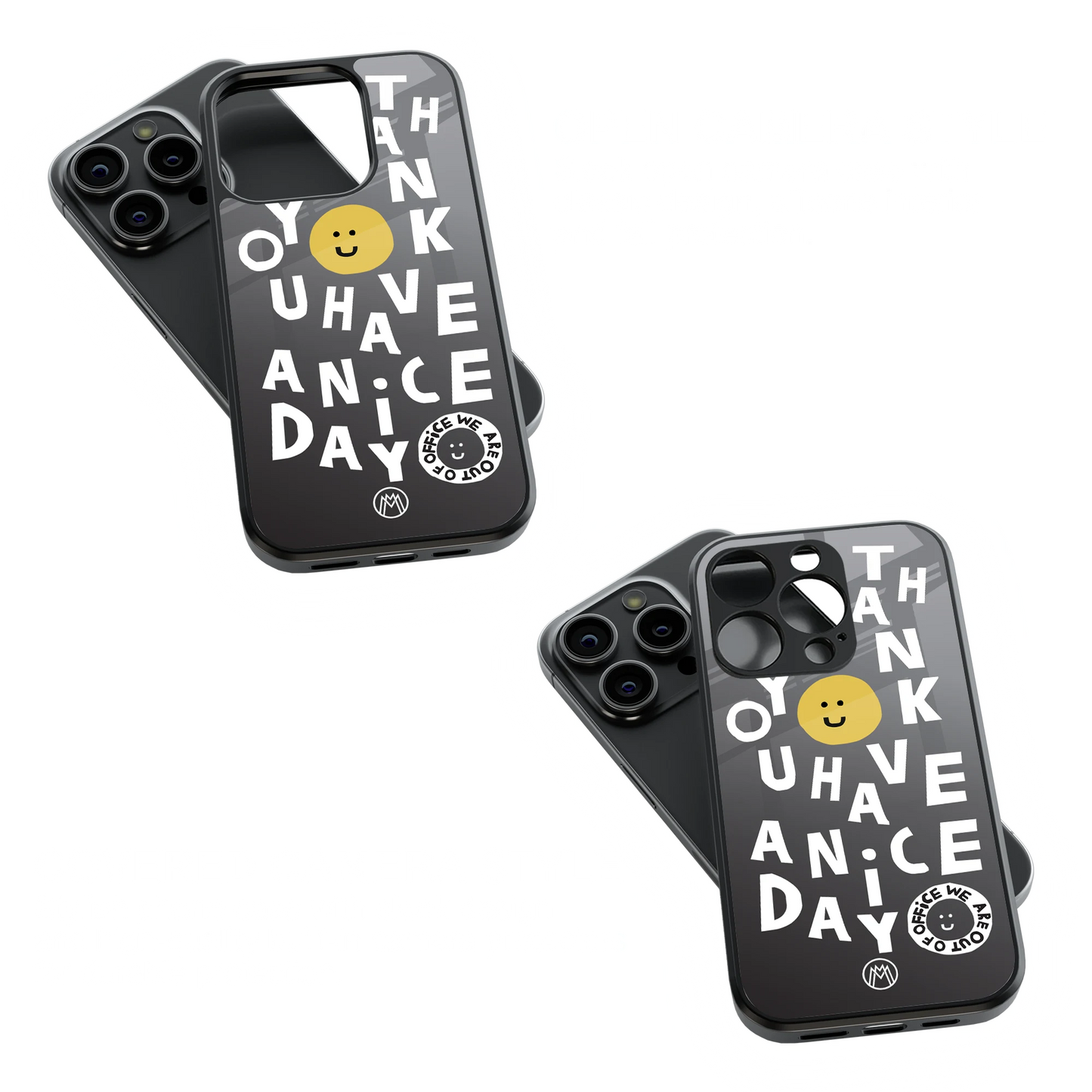 Trendy Glass Back Mobile Case for iPhone, Samsung, Redmi, OnePlus, Google Pixel, Motorola