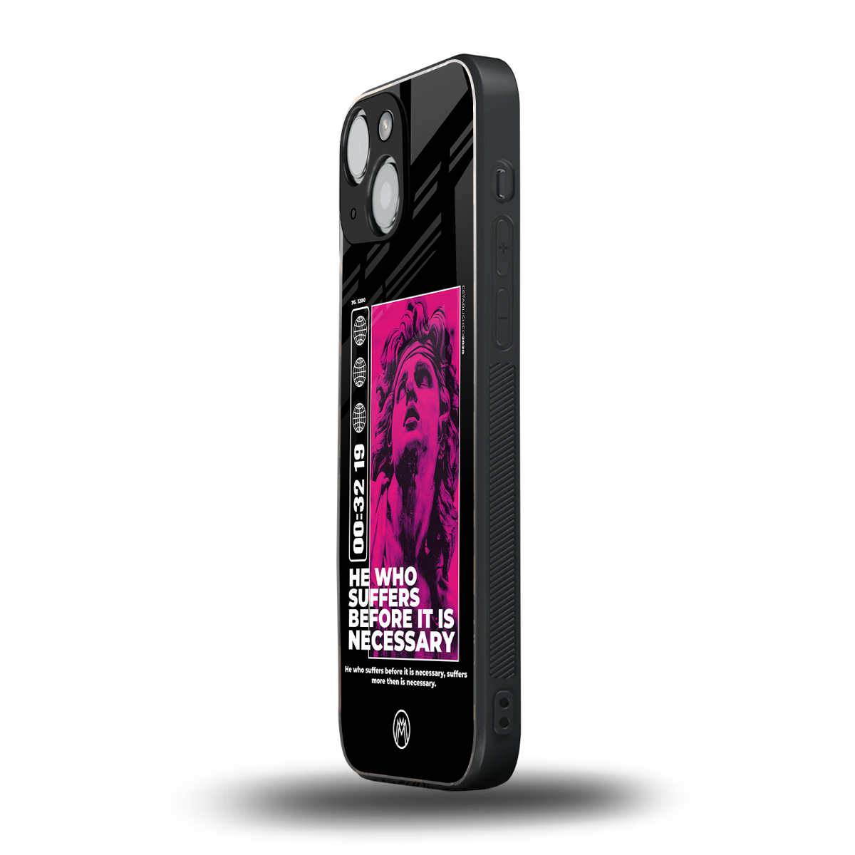 he who suffers back phone cover | glass case for iphone 13 mini